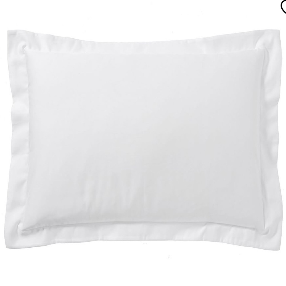 Pottery Barn 1000-Thread-Count Sateen Standard Sham in White